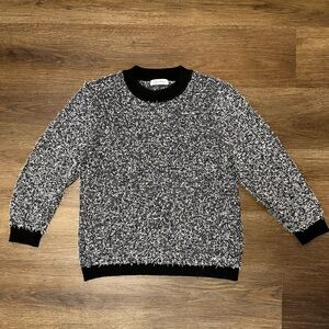 CALVIN KLEIN black and white sweater L